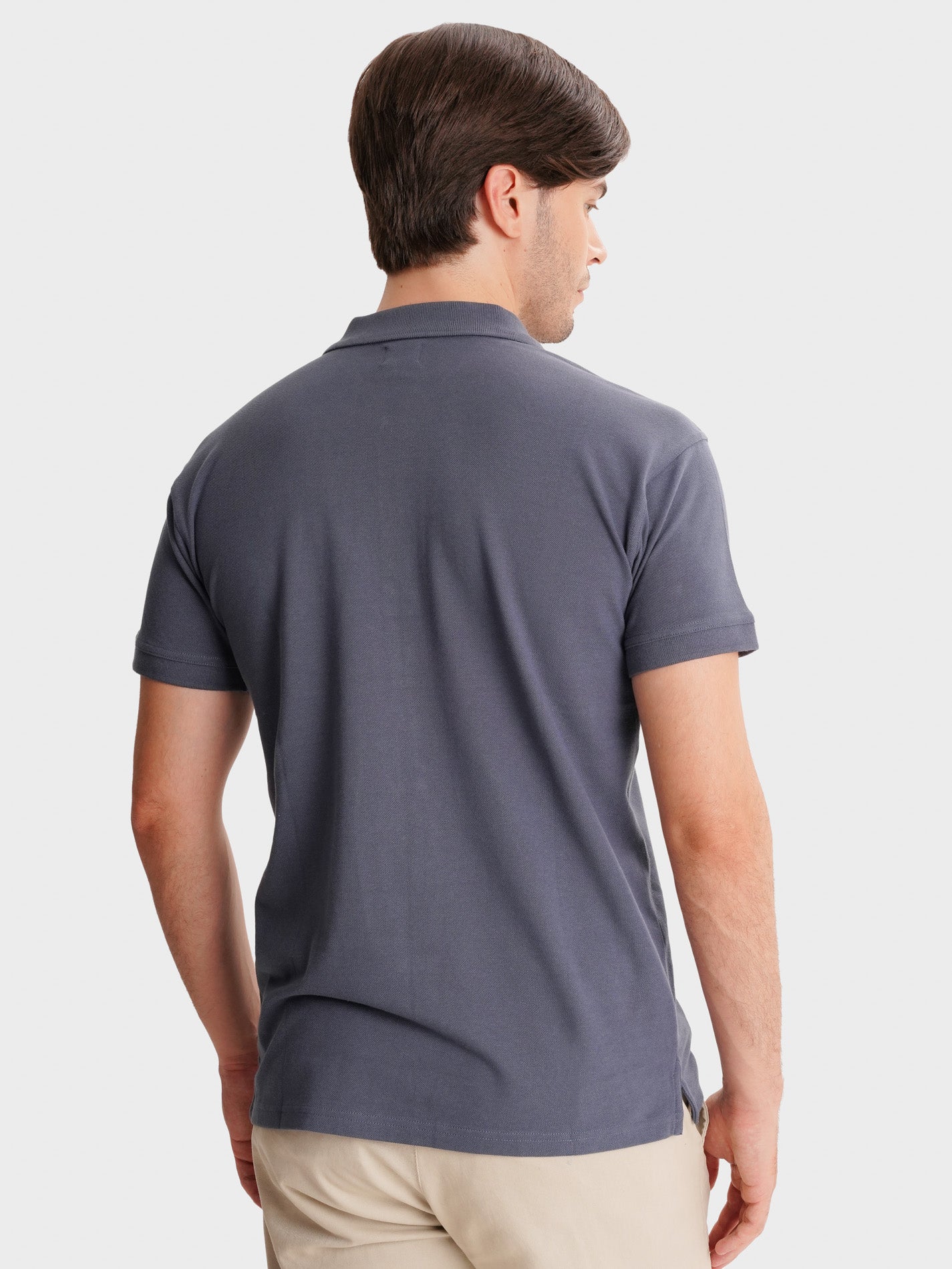 POLO AZUL MANGA CURTA REGULAR FIT MR. BLUE