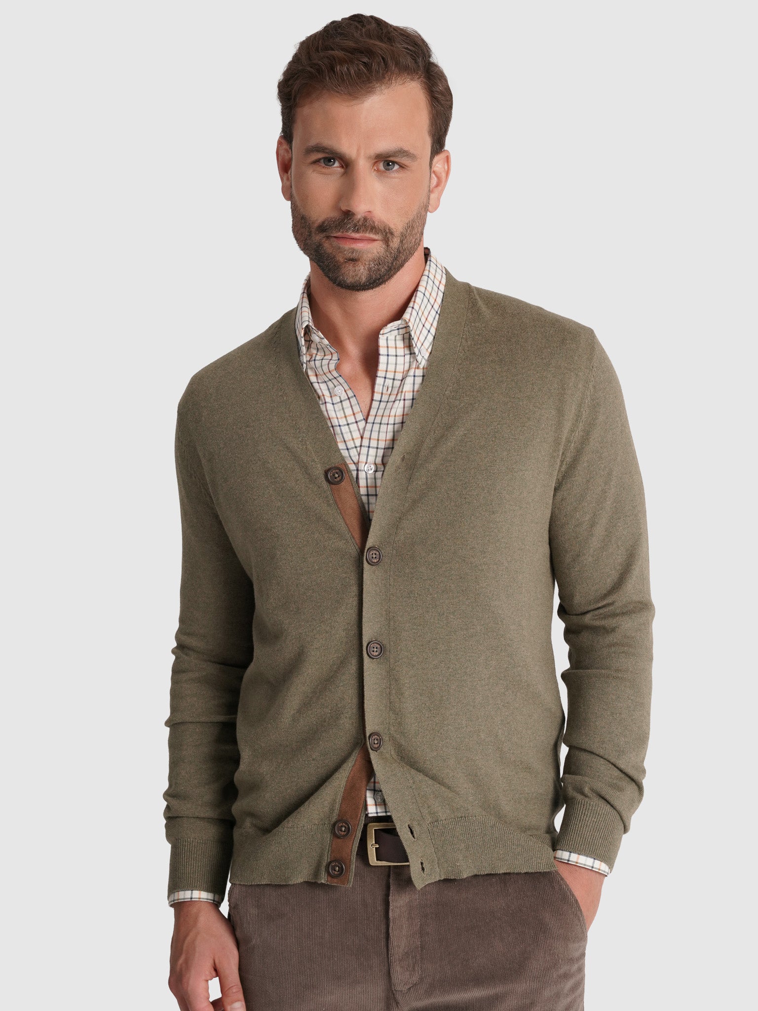 PULLOVER CAXEMIRA VERDE MANGA COMPRIDA REGULAR FIT MR. BLUE