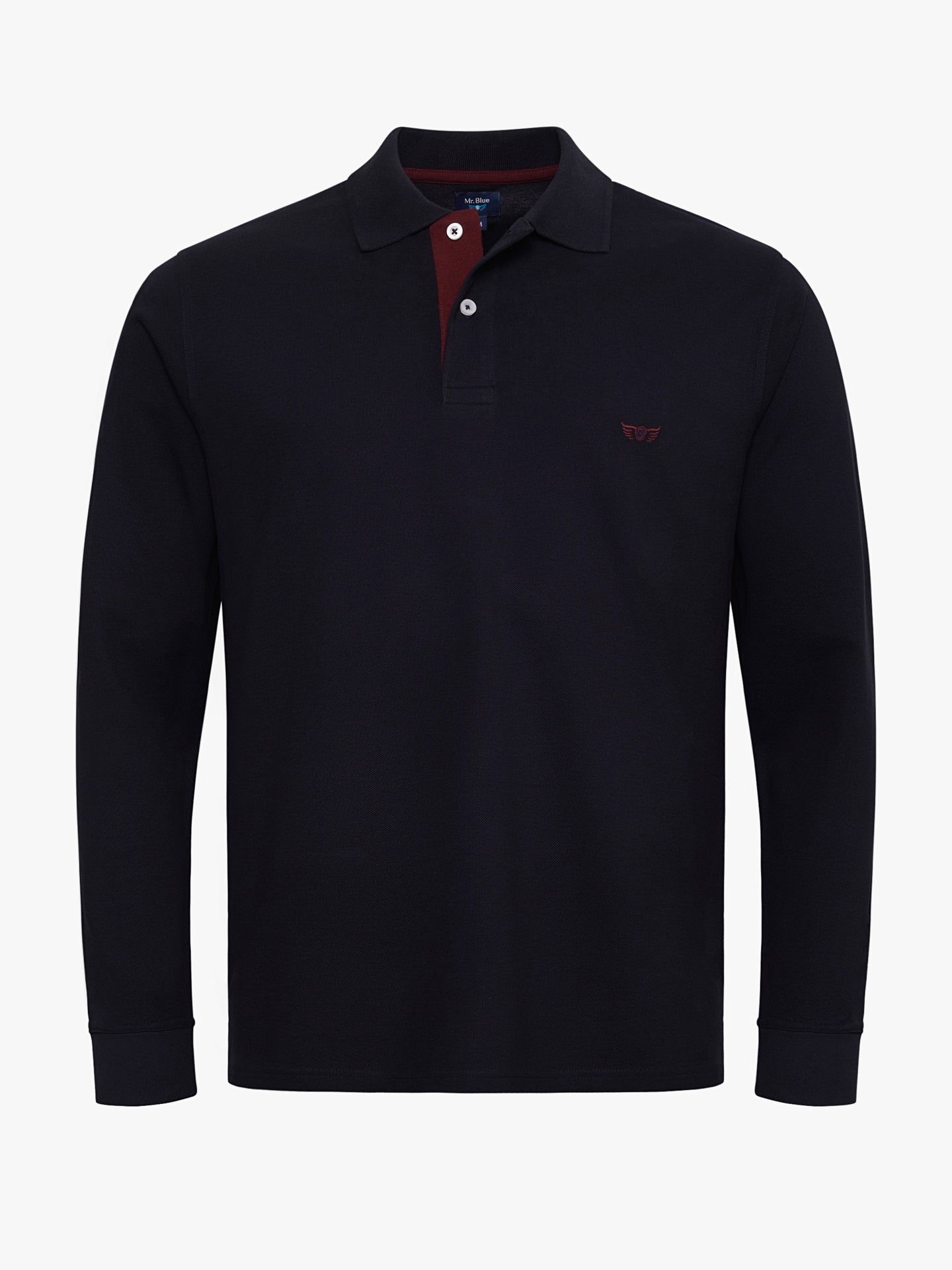 BLUE POLO LONG SLEEVE REGULAR FIT MR. BLUE