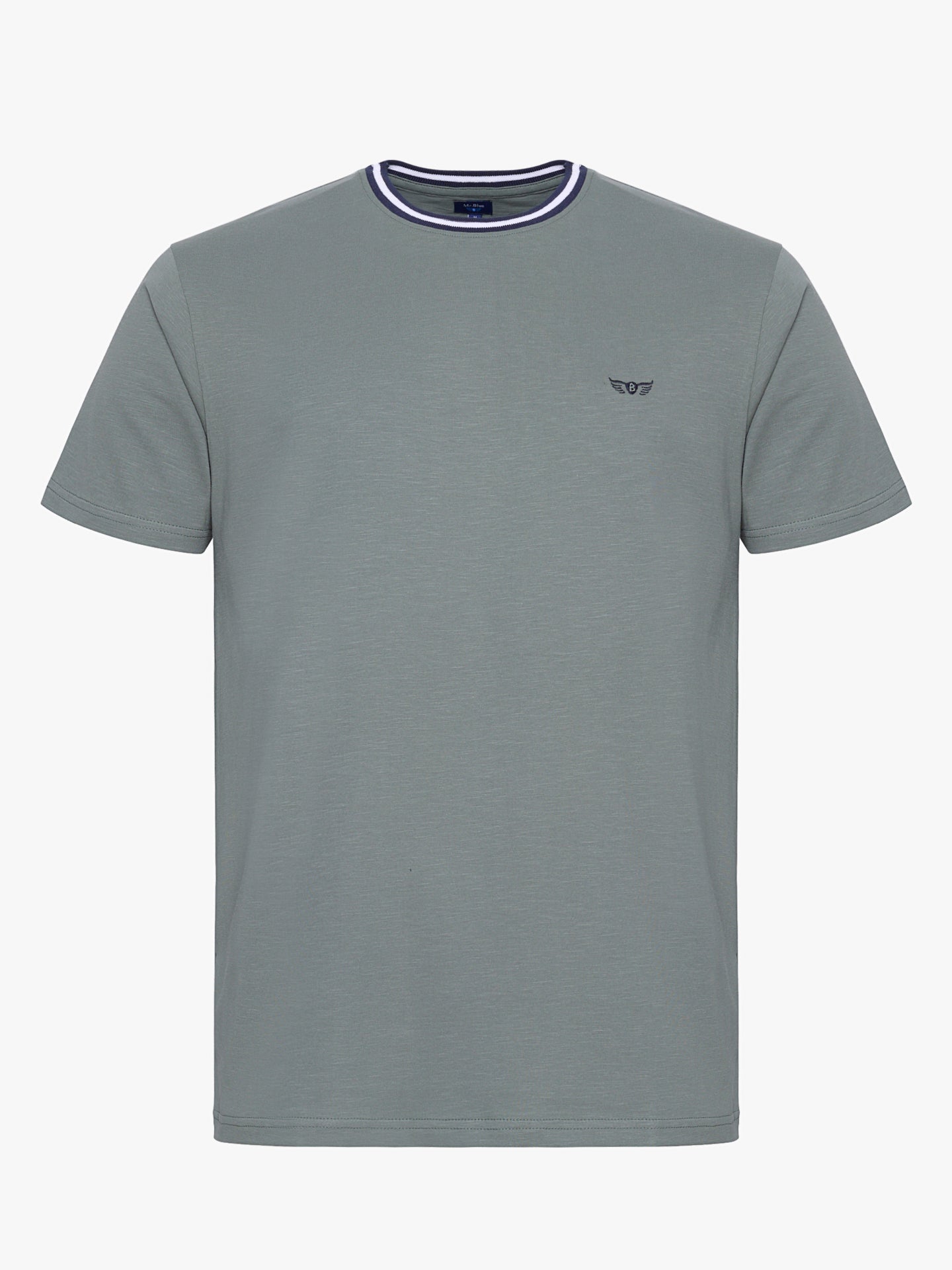 T-SHIRT VERDE MANGA CURTA REGULAR FIT MR. BLUE