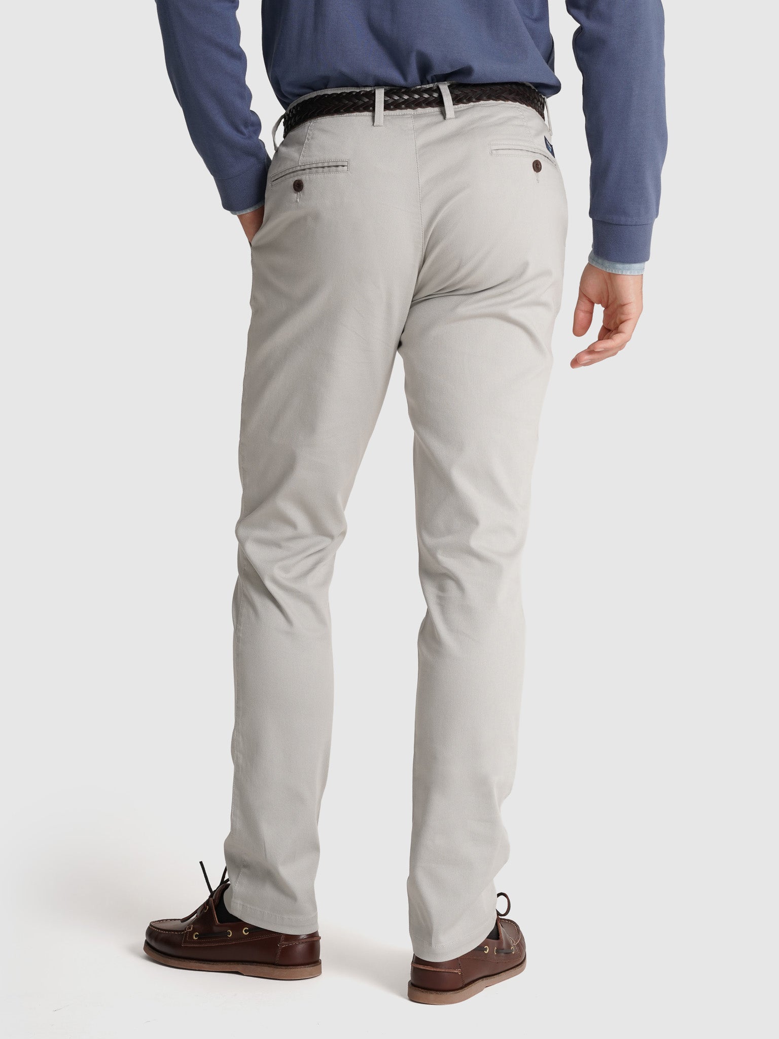 GRAY COTTON SLIM FIT MR. BLUE