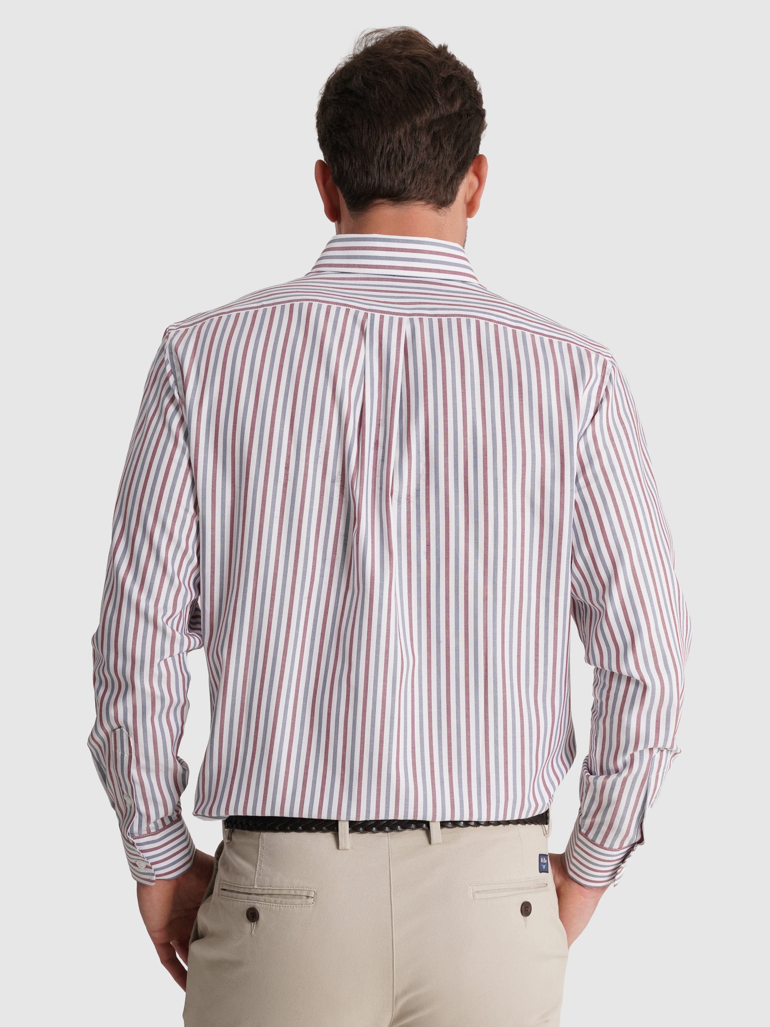 BORDEAUX COTTON SHIRT LONG SLEEVE REGULAR FIT MR. BLUE