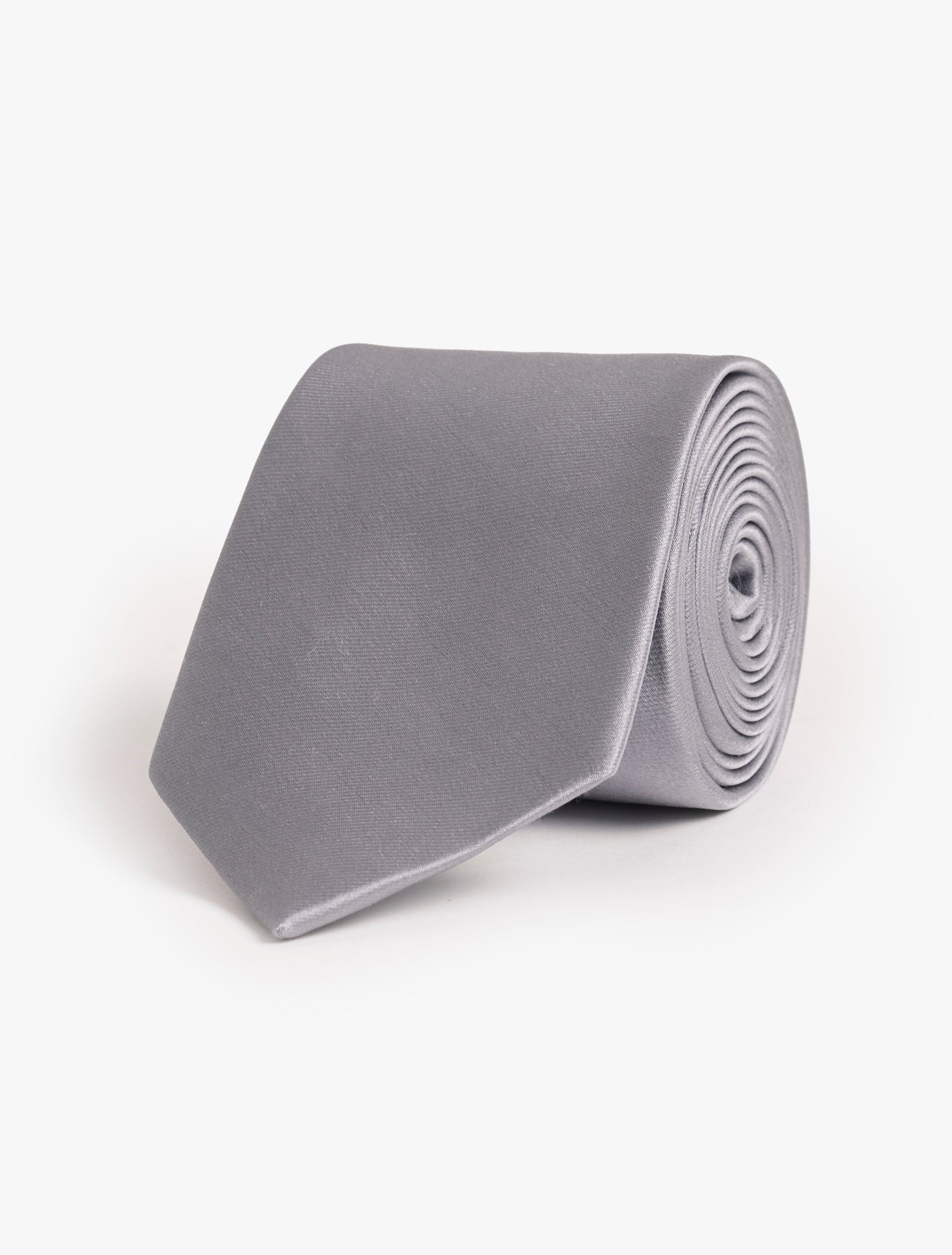GRAY SILK TIE MR. BLUE