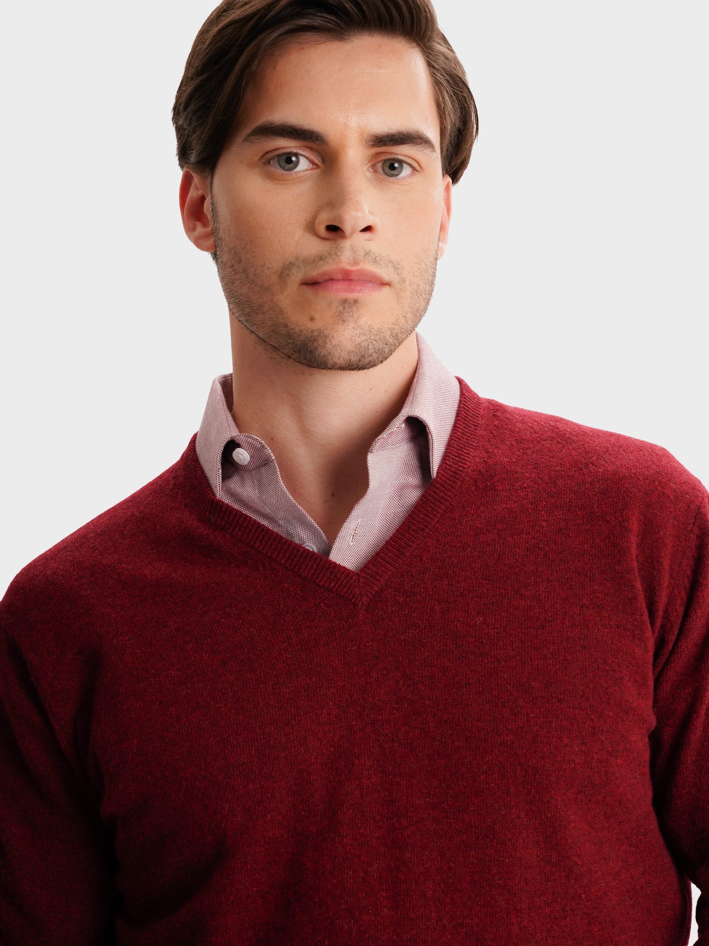 PULLOVER GROSSO VERMELHO COM COTOVELEIRA REGULAR FIT MR. BLUE