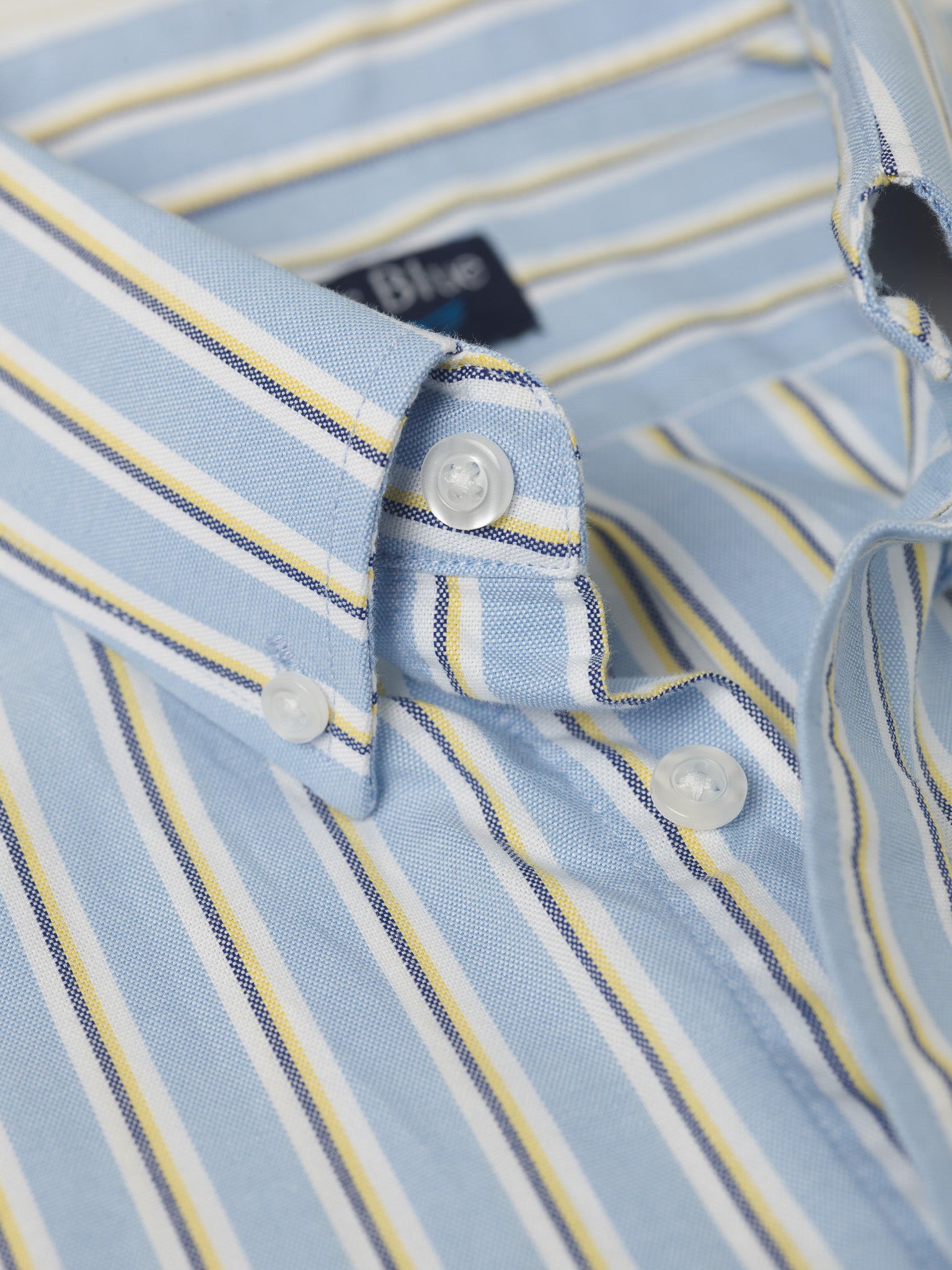 CAMISA OXFORD AZUL MANGA LARGA REGULAR FIT MR. AZUL