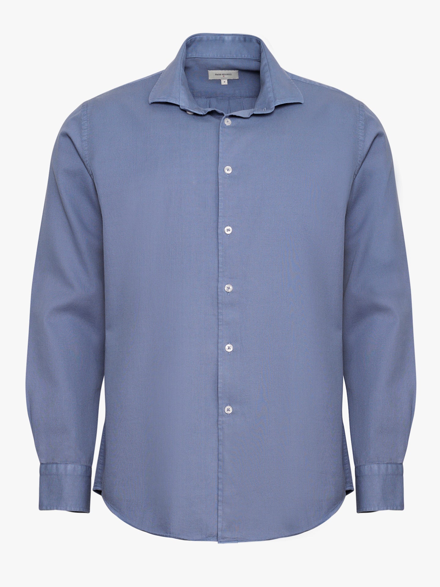 BLUE LONG SLEEVE REGULAR FIT SHIRT MARK BELLUCCI