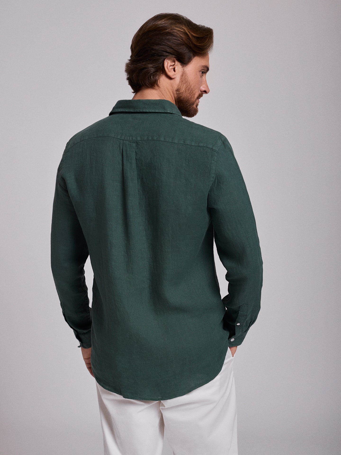 CAMISA VERDE MANGA COMPRIDA TAILORED FIT MARK BELLUCCI