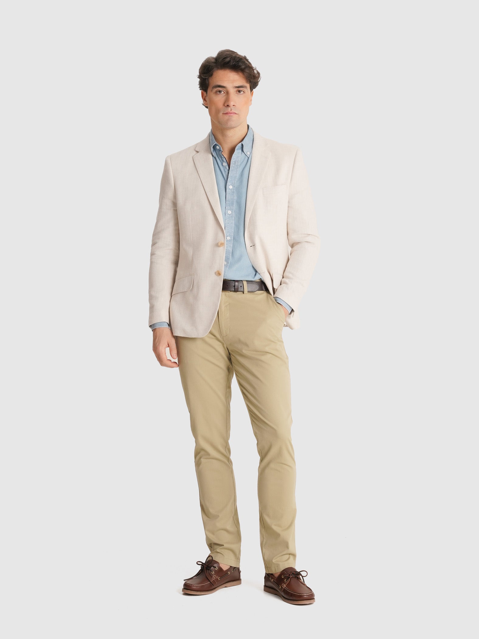 BLAZER BEGE REGULAR FIT MR. BLUE