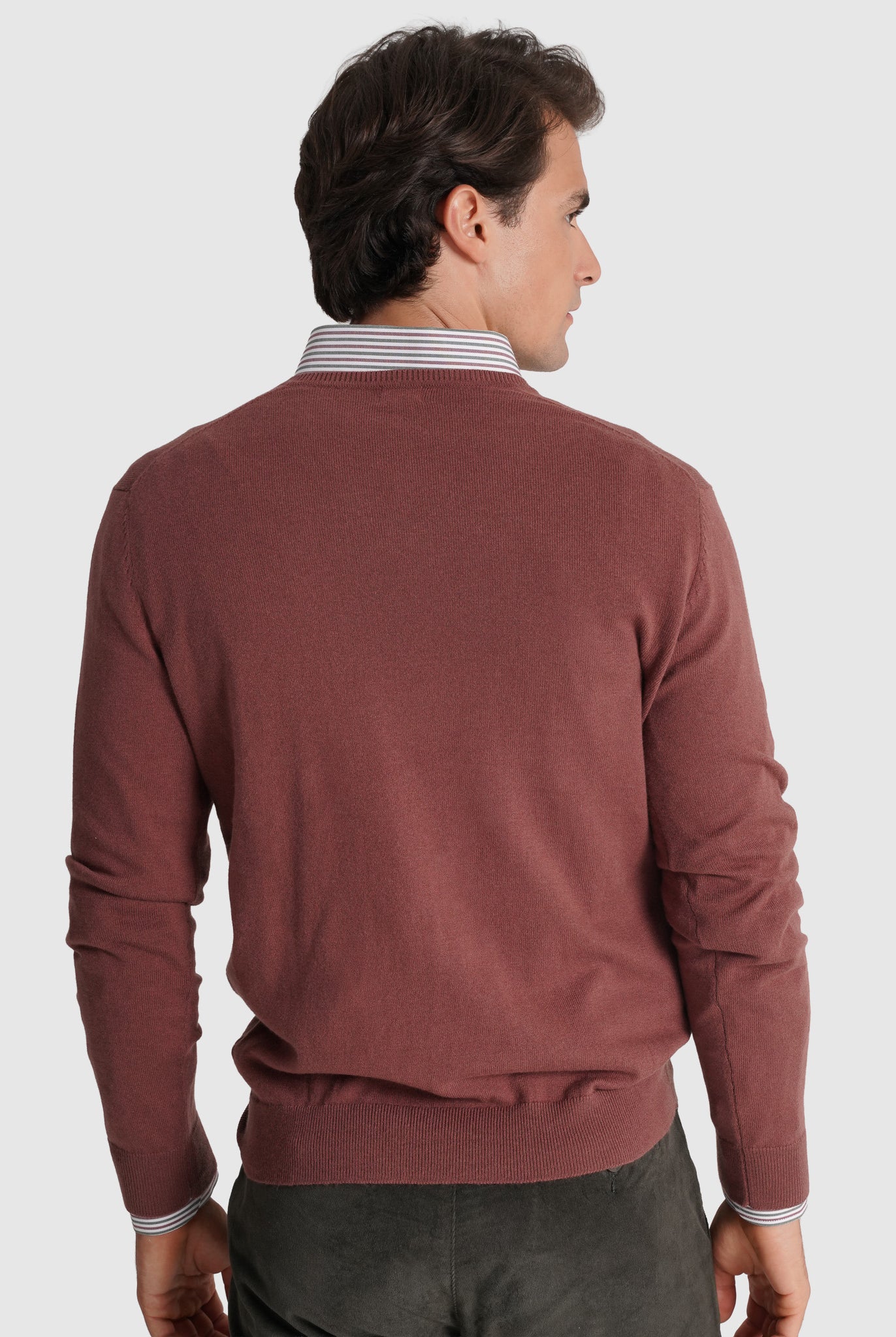 Pullover Lã Vermelho Manga Comprida Regular Fit Mr. Blue