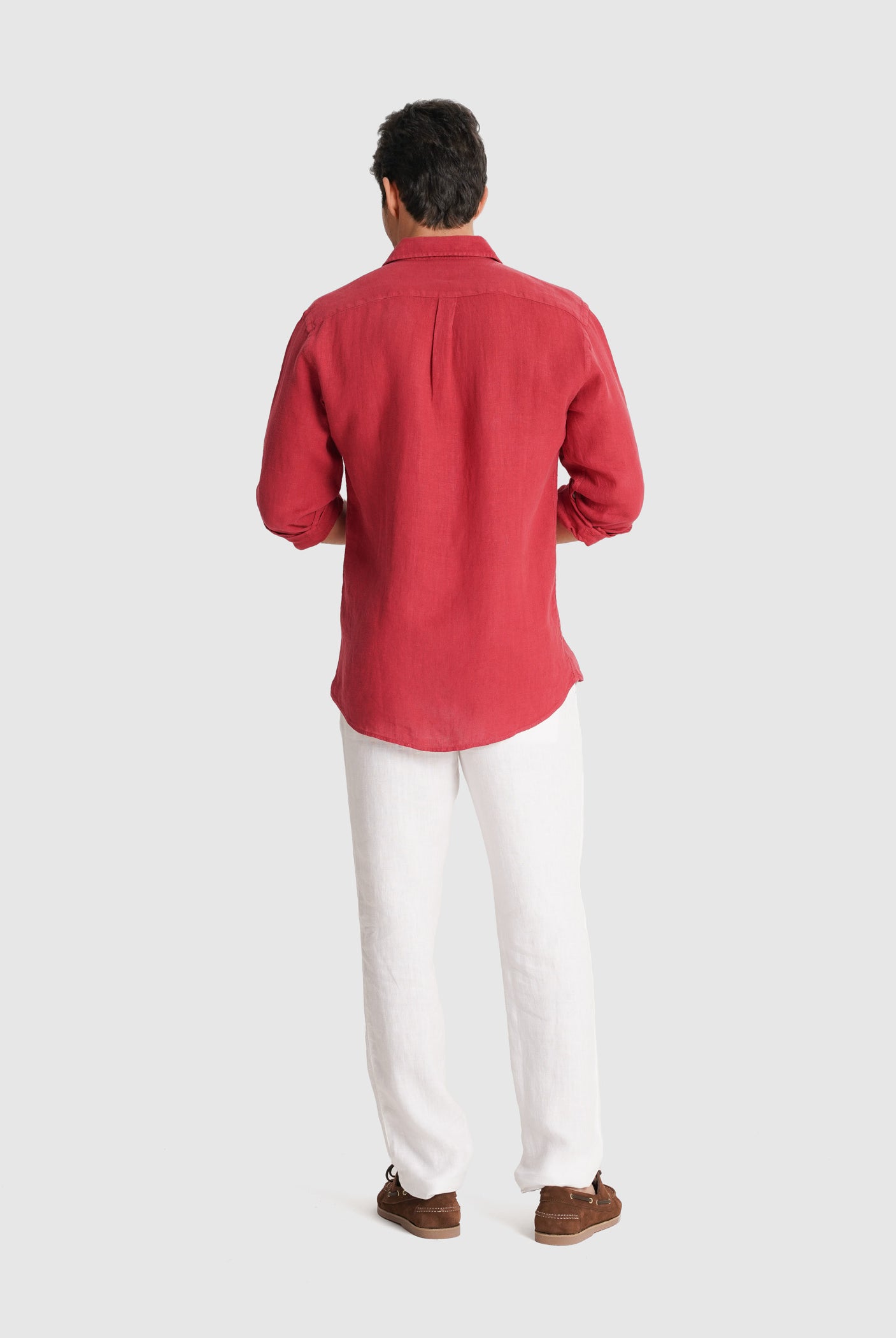 CAMISA BORDEAUX MANGA COMPRIDA TAILORED FIT MARK BELLUCCI