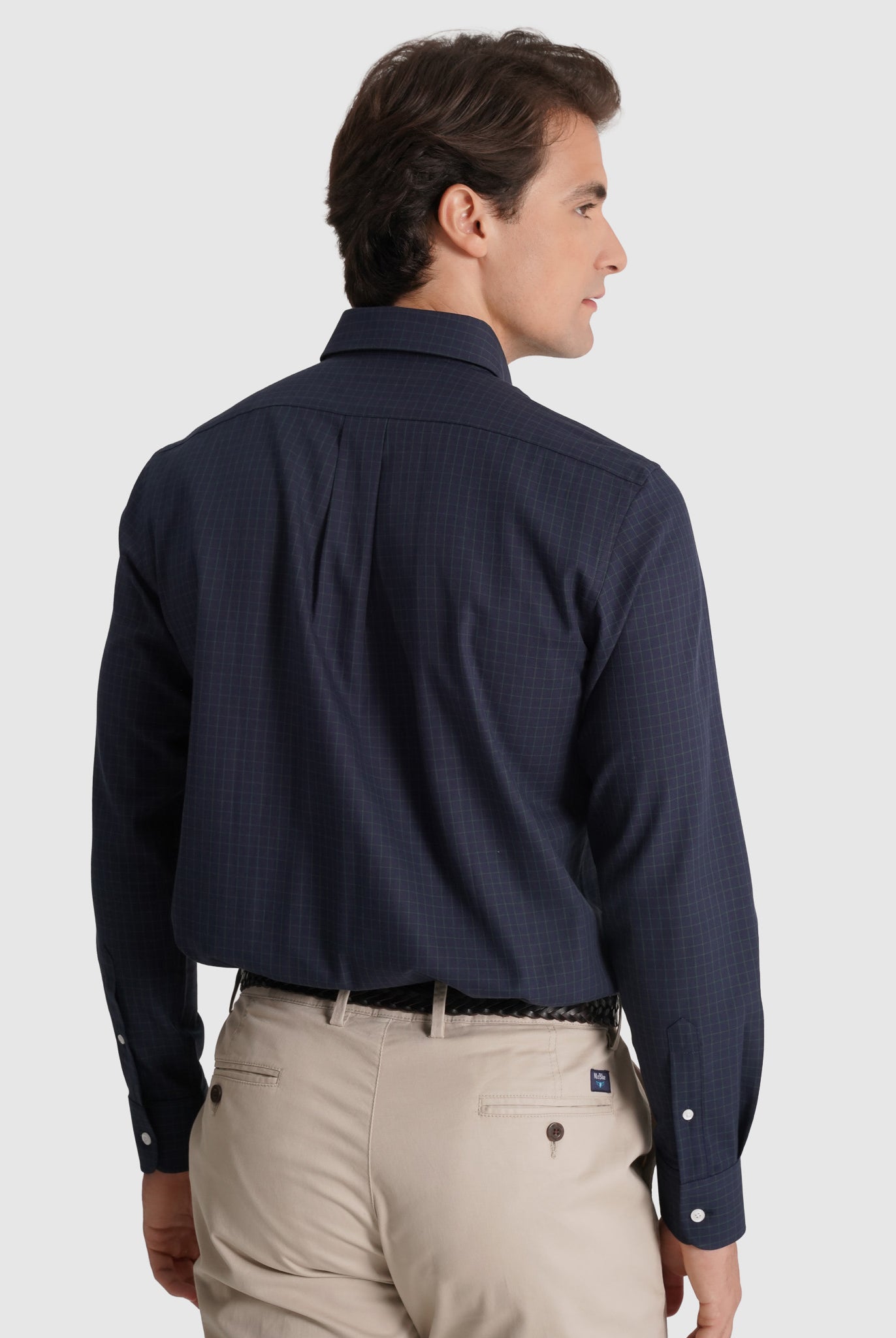 Camisa Algodão Azul Manga Comprida Regular Fit Mr. Blue