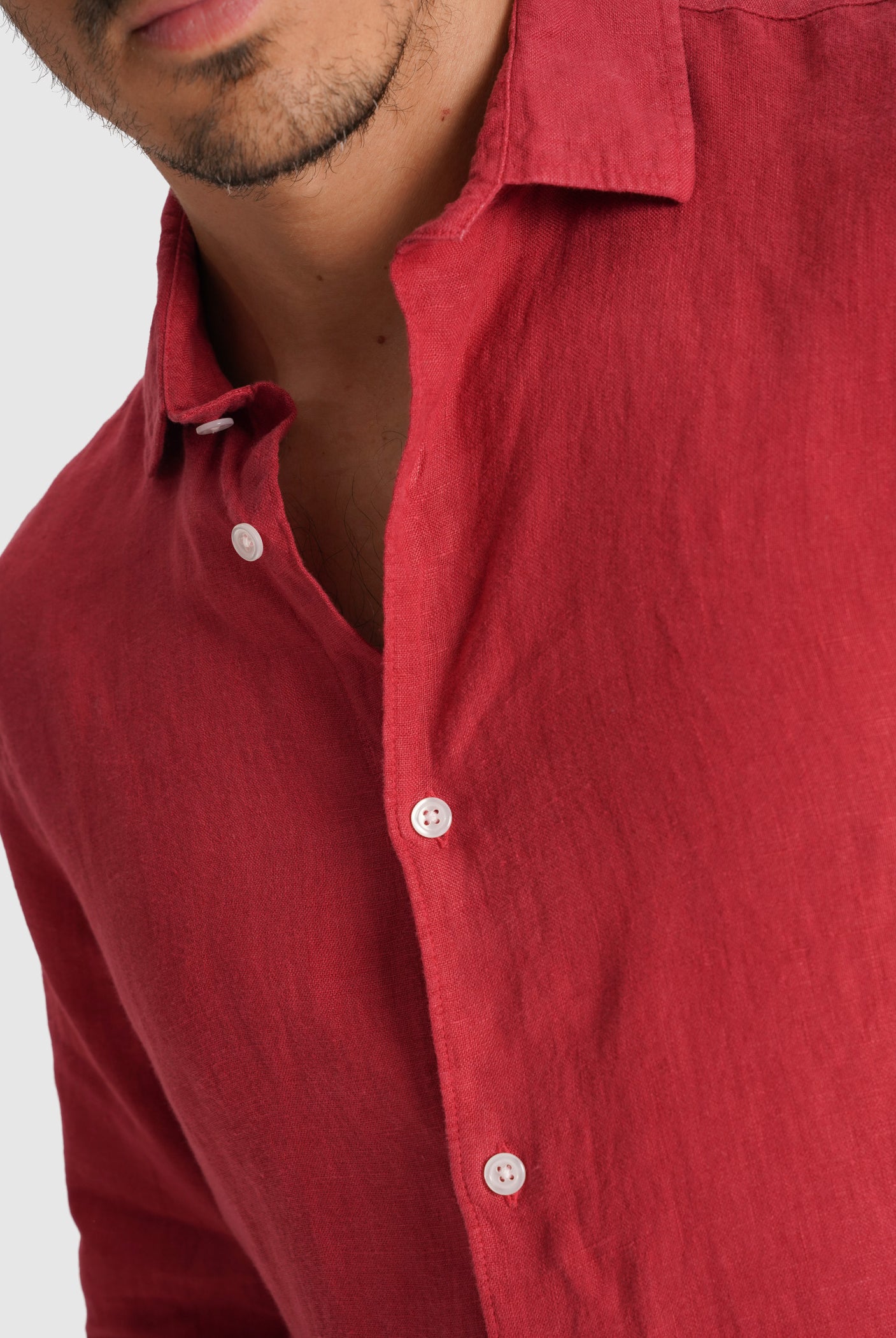 CAMISA BORDEAUX MANGA COMPRIDA TAILORED FIT MARK BELLUCCI