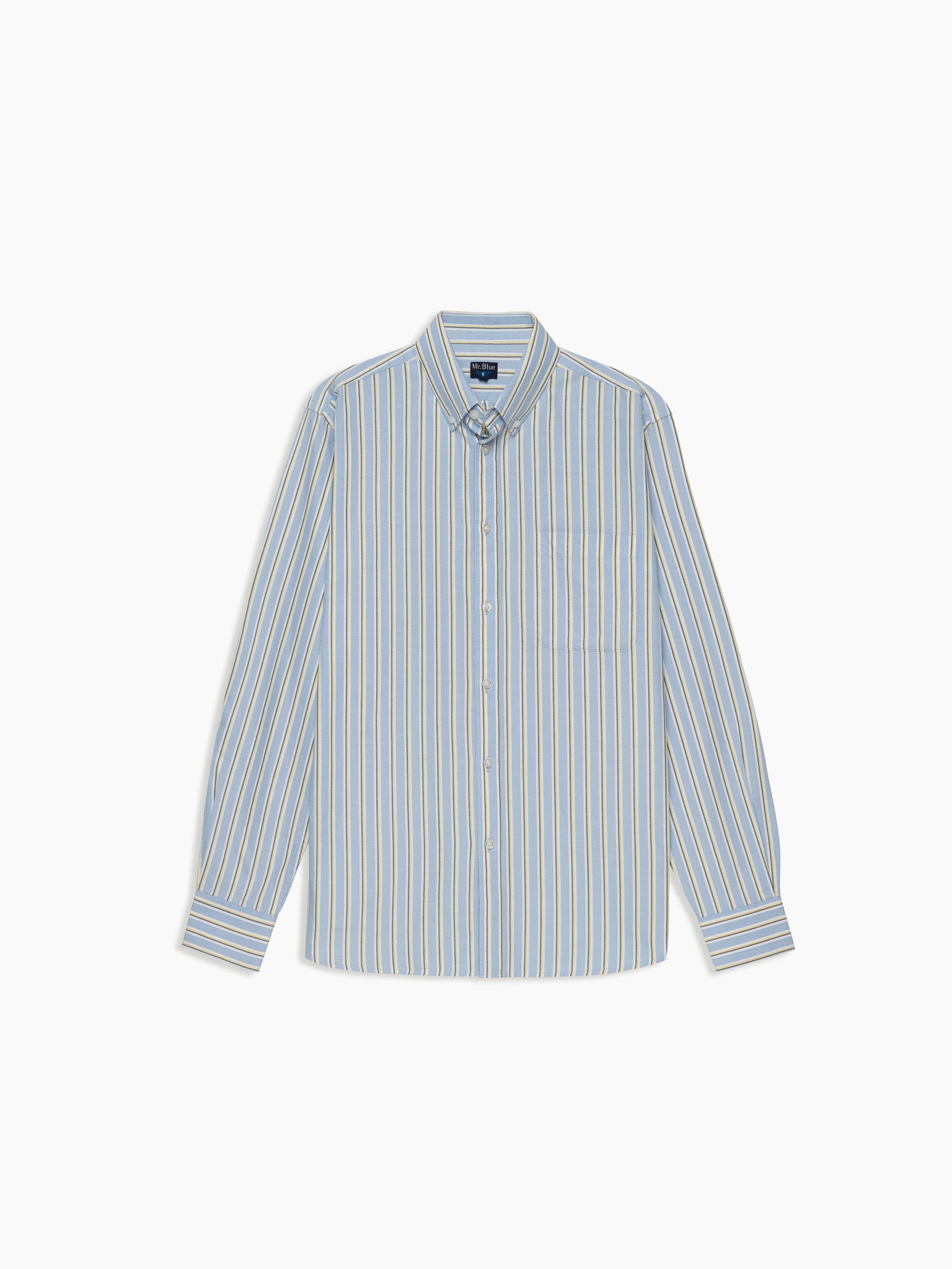 CAMISA OXFORD AZUL MANGA LARGA REGULAR FIT MR. AZUL