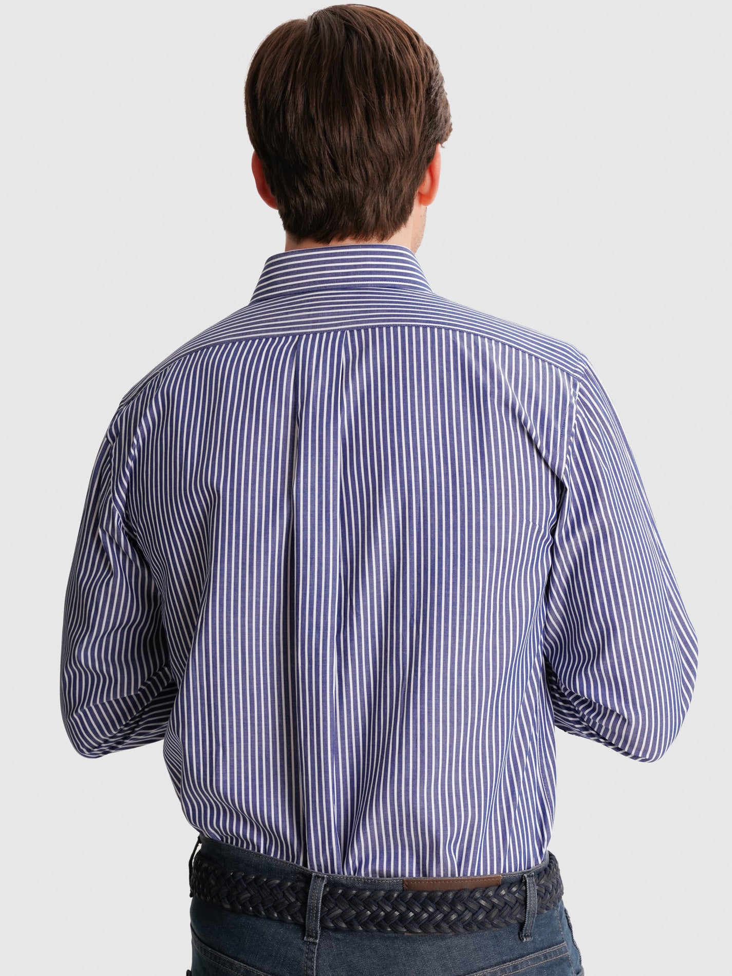 BLUE REGULAR FIT MR SHIRT. BLUE