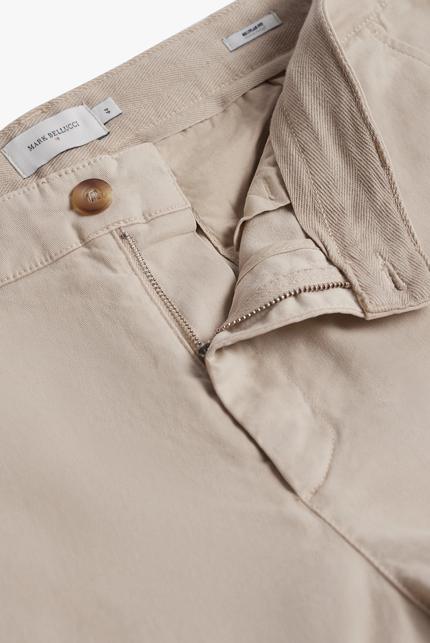 Calça Beges Regular Fit Mr. Blue