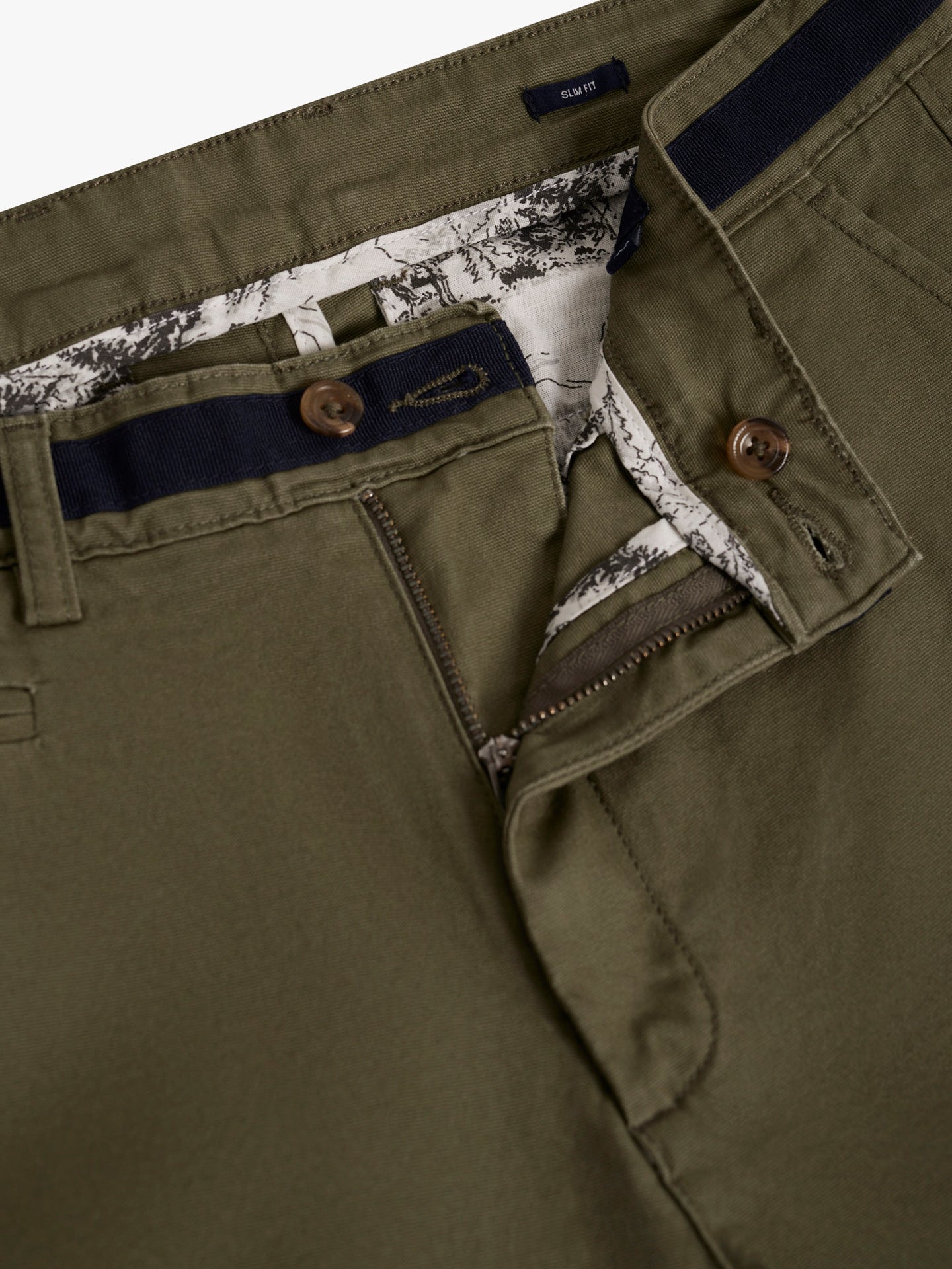 PANTALÓN ESTRUCTURA VERDE SLIM FIT MR. AZUL