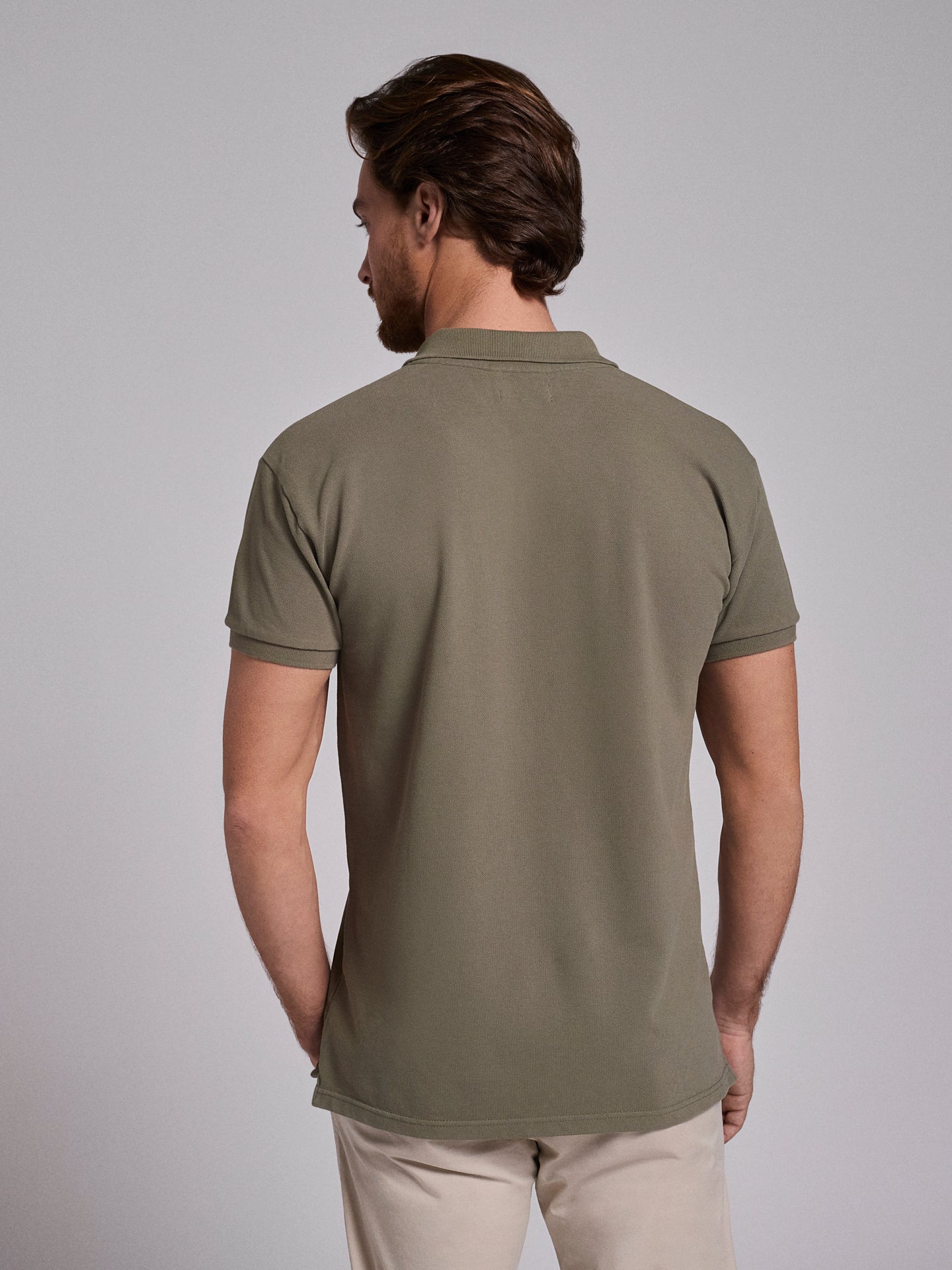 GREEN COTTON POLO SHORT SLEEVE REGULAR FIT MARK BELLUCCI