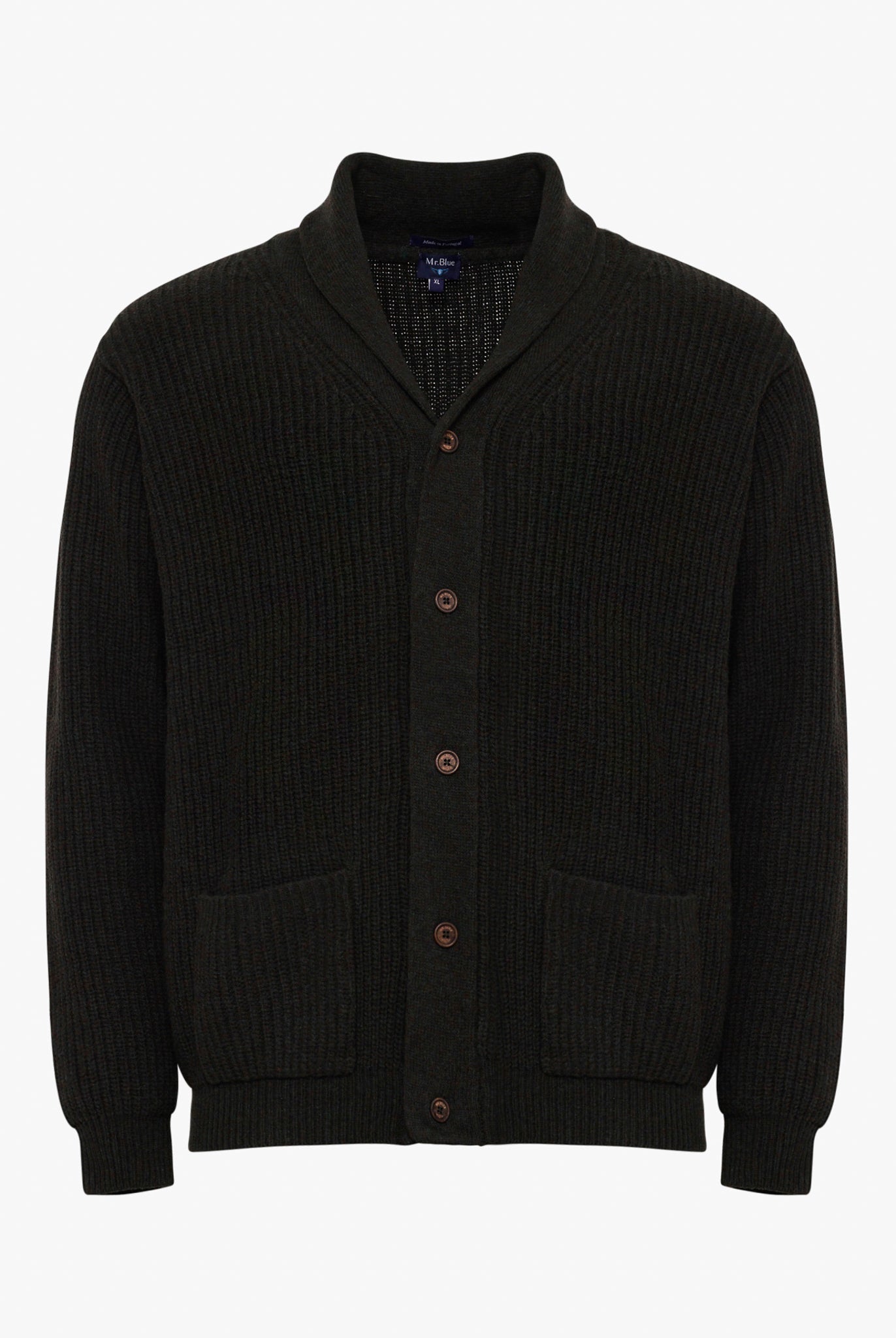 Pullover Lã Verde Manga Comprida Regular Fit Mr. Blue