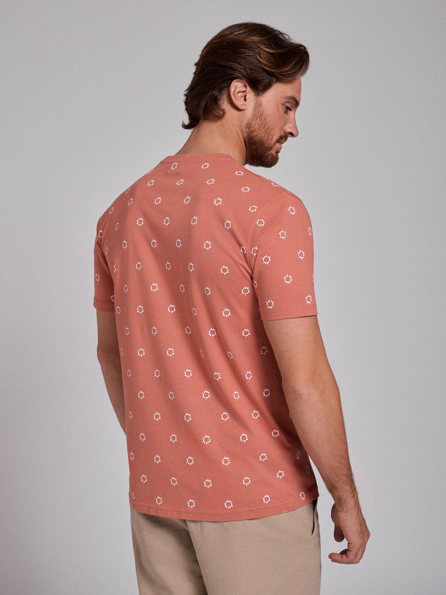 CAMISETA ALGODÓN ROSA MANGA CORTA REGULAR FIT MR. AZUL