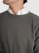 GREEN COTTON HOODIE LONG SLEEVE REGULAR FIT MR. BLUE
