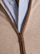 PULLOVER ALGODÃO BEGE MANGA COMPRIDA REGULAR FIT MR. BLUE