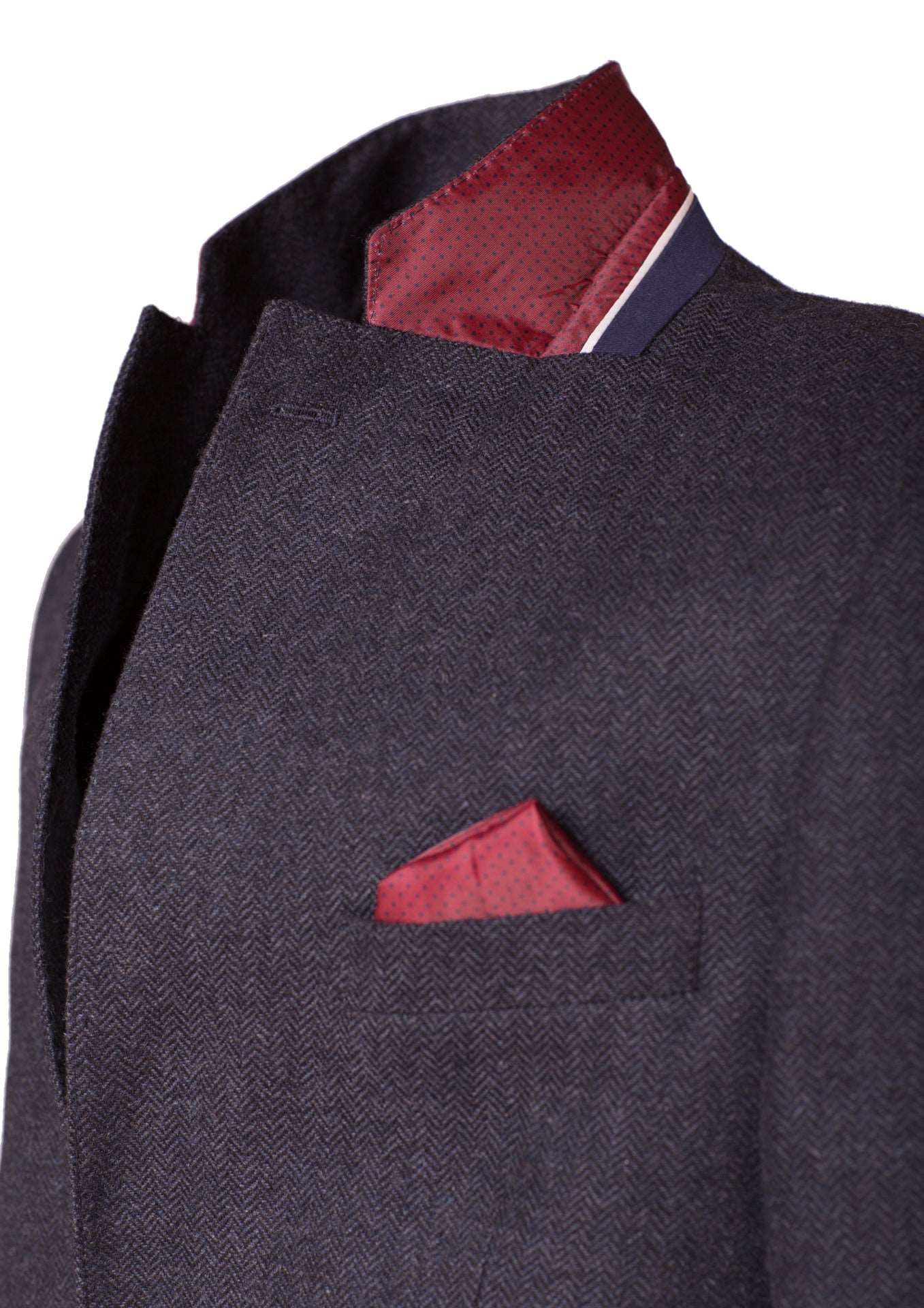 Blazer ClÃ¡ssico Tweed de lÃ£ Mr. Blue