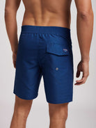 Calção de banho surfista às riscas azul