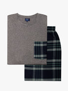 PIJAMA GRIS MANGA LARGA REGULAR FIT MR. AZUL