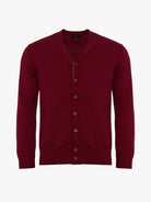 JERSEY DE LANA BURDEOS CON CODERAS MR REGULAR FIT. AZUL