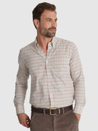 CAMISA ALGODÃO VERMELHA MANGA COMPRIDA REGULAR FIT MR. BLUE