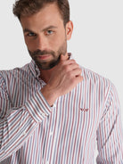 BORDEAUX COTTON SHIRT LONG SLEEVE REGULAR FIT MR. BLUE