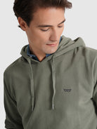 SUDADERA VERDE MANGA LARGA REGULAR FIT MR. AZUL