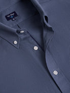 CAMISA ALGODÓN AZUL MANGA LARGA REGULAR FIT MR. AZUL