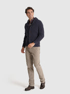 PULLOVER LÃ AZUL MANGA COMPRIDA REGULAR FIT MR. BLUE