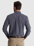CAMISA ALGODÓN AZUL MANGA LARGA REGULAR FIT MR. AZUL