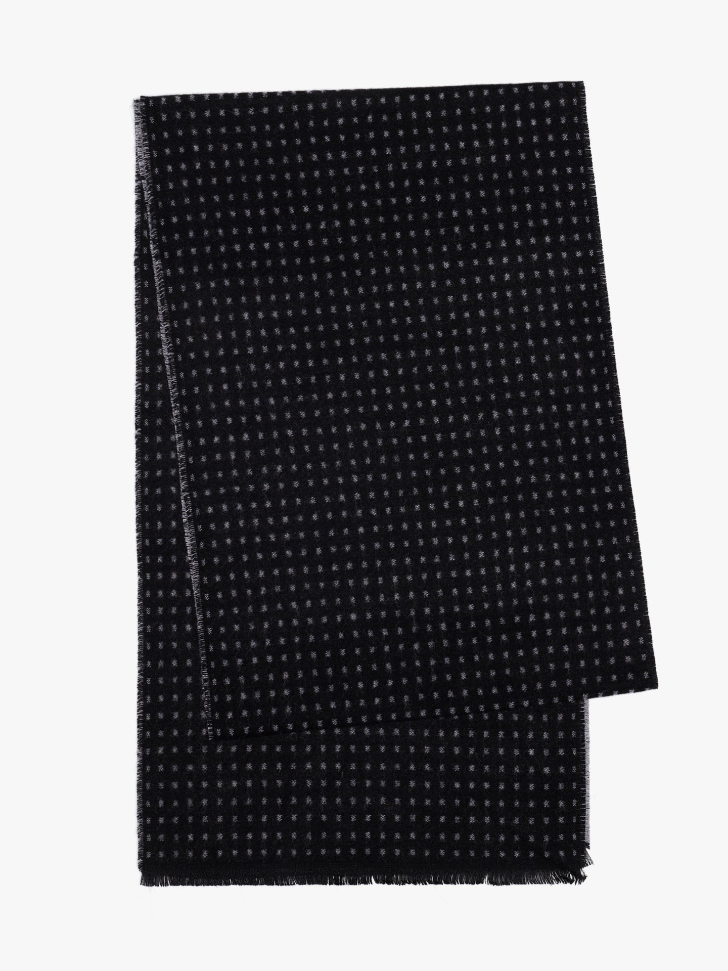 BLACK SCARF MR. BLUE