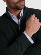 GREEN CASHMERE PULLOVER LONG SLEEVE REGULAR FIT MR. BLUE