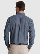 CAMISA ALGODÓN AZUL MANGA LARGA REGULAR FIT MR. AZUL