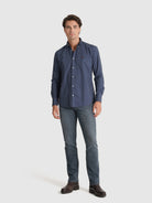 BLUE COTTON SHIRT LONG SLEEVE REGULAR FIT MR. BLUE