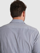CAMISA ALGODÓN AZUL MANGA LARGA SLIM FIT MR. AZUL