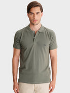 GREEN POLO SHORT SLEEVE REGULAR FIT MR. BLUE