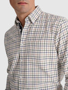CAMISA ALGODÓN AZUL MANGA LARGA REGULAR FIT MR. AZUL