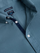 GREEN COTTON SHIRT LONG SLEEVE REGULAR FIT MR. BLUE