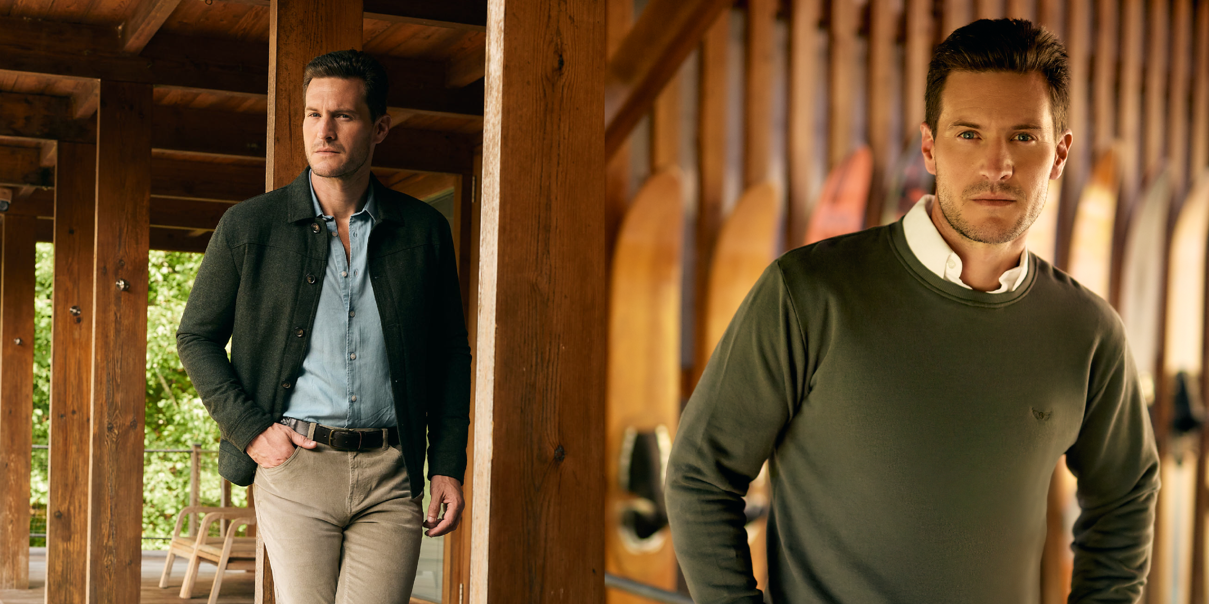 Nova coleção de homem Mr. Blue Outono Inverno AW25 – moda masculina elegante e moderna. Destaques em camisa e hoodies.