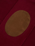 BORDEAUX CASHMERE PULLOVER WITH REGULAR FIT MR ELBOW PADS. BLUE