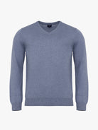 BLUE CASHMERE PULLOVER LONG SLEEVE REGULAR FIT MR. BLUE