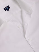 CAMISA MR SLIM FIT DE ALGODÓN BLANCO MANGA LARGA. AZUL