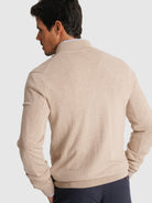 PULLOVER ALGODÃO BEGE MANGA COMPRIDA REGULAR FIT MR. BLUE