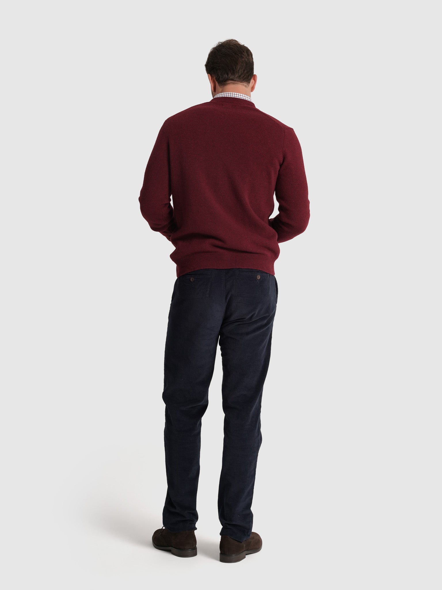 PULLOVER LÃ BORDEAUX MANGA COMPRIDA REGULAR FIT MR. BLUE