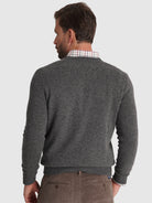 GRAY WOOL PULLOVER LONG SLEEVE REGULAR FIT MR. BLUE